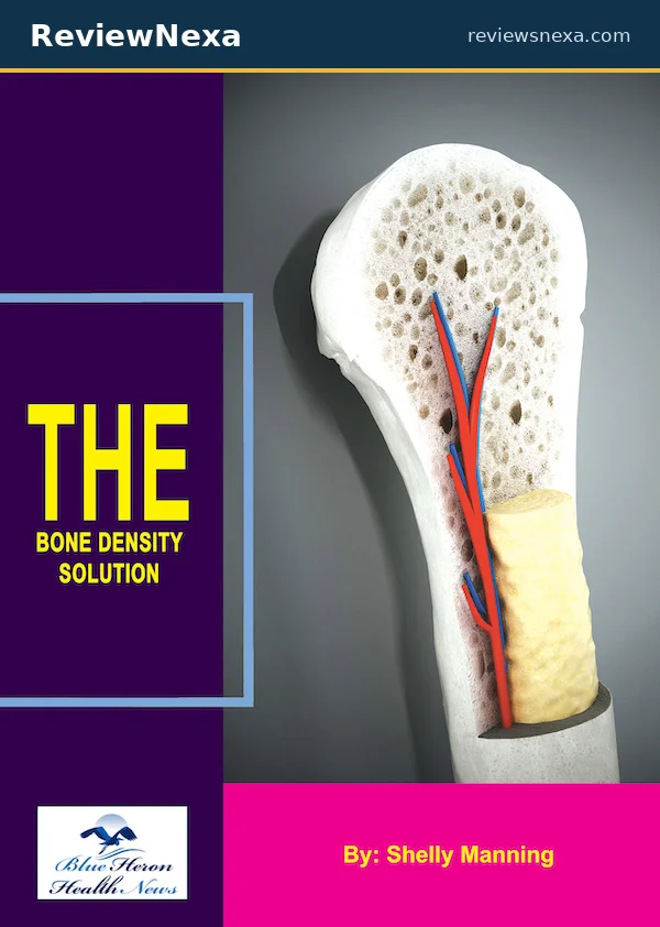 Typographic cover card for Bone Density Solution, the digital 14-step bone-health program by Shelly Manning