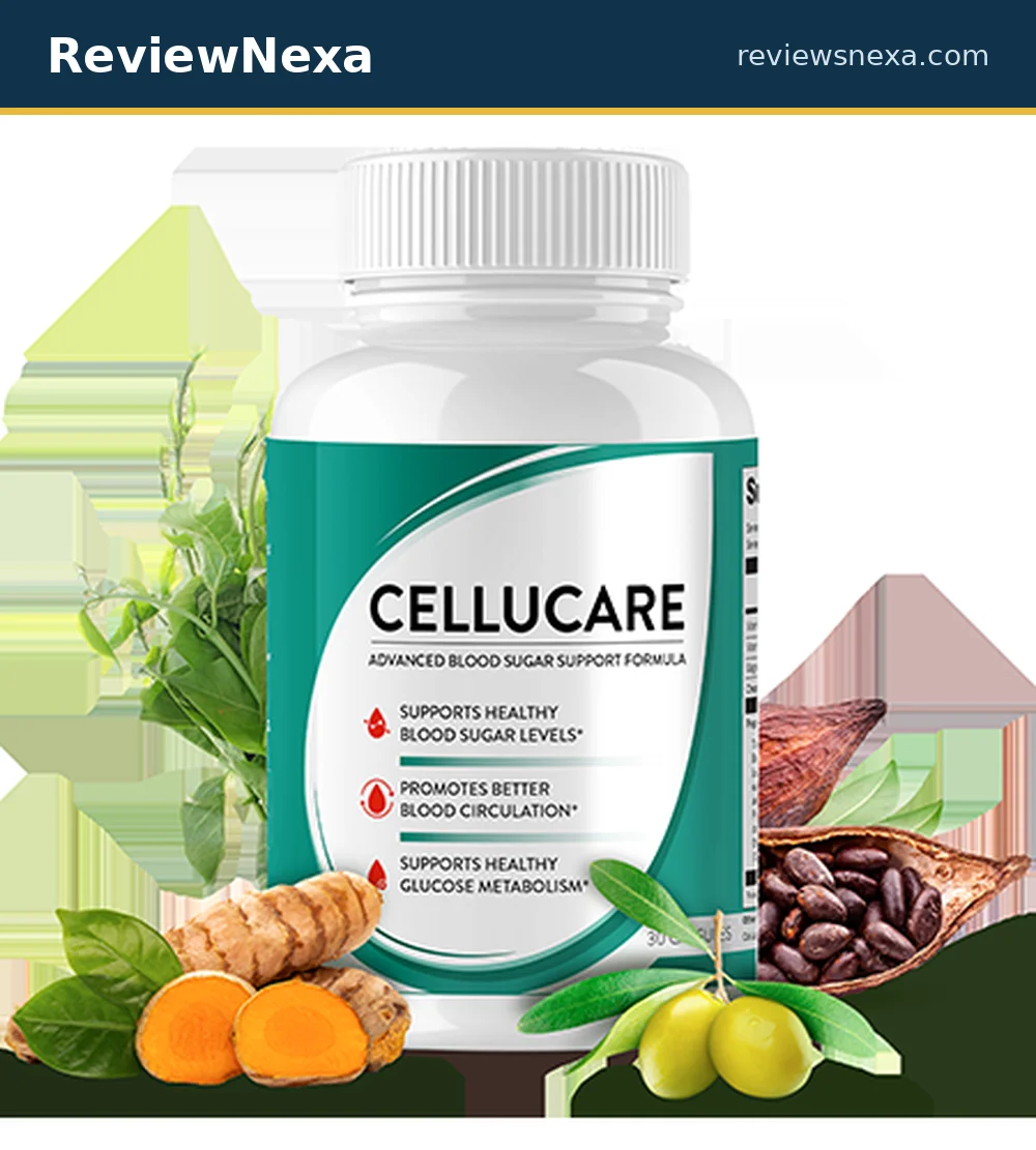 CelluCare supplement bottle — official product photo