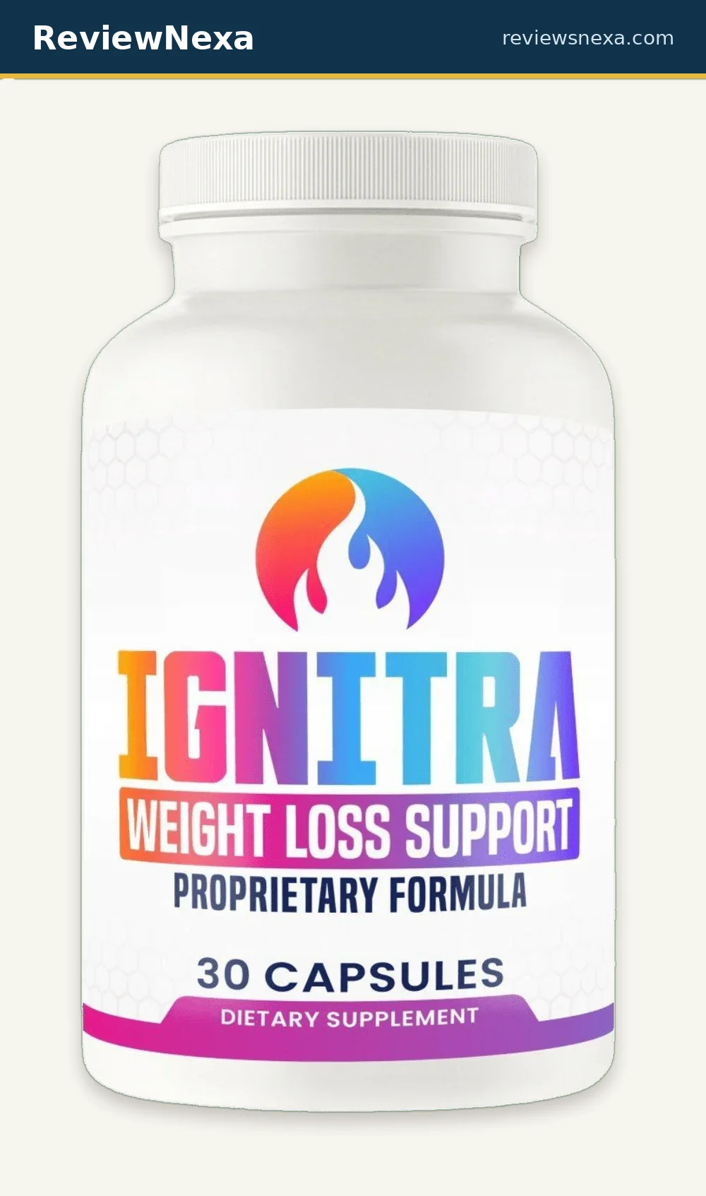 Ignitra bottle — official product photo
