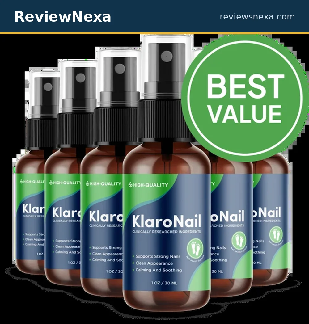 KlaroNail topical nail-care spray bottle, official product photo