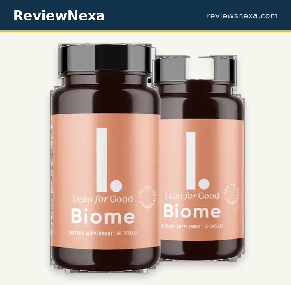 LeanBiome — official product photo of the probiotic capsule bottle