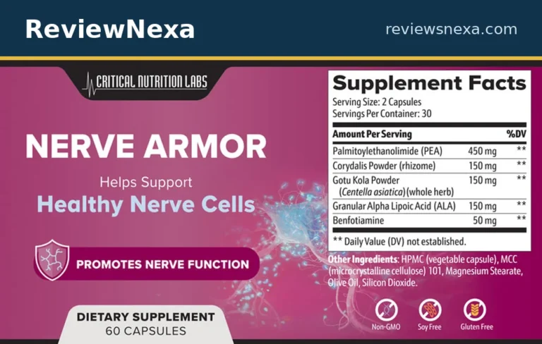 Nerve Armor supplement bottle — official product photo