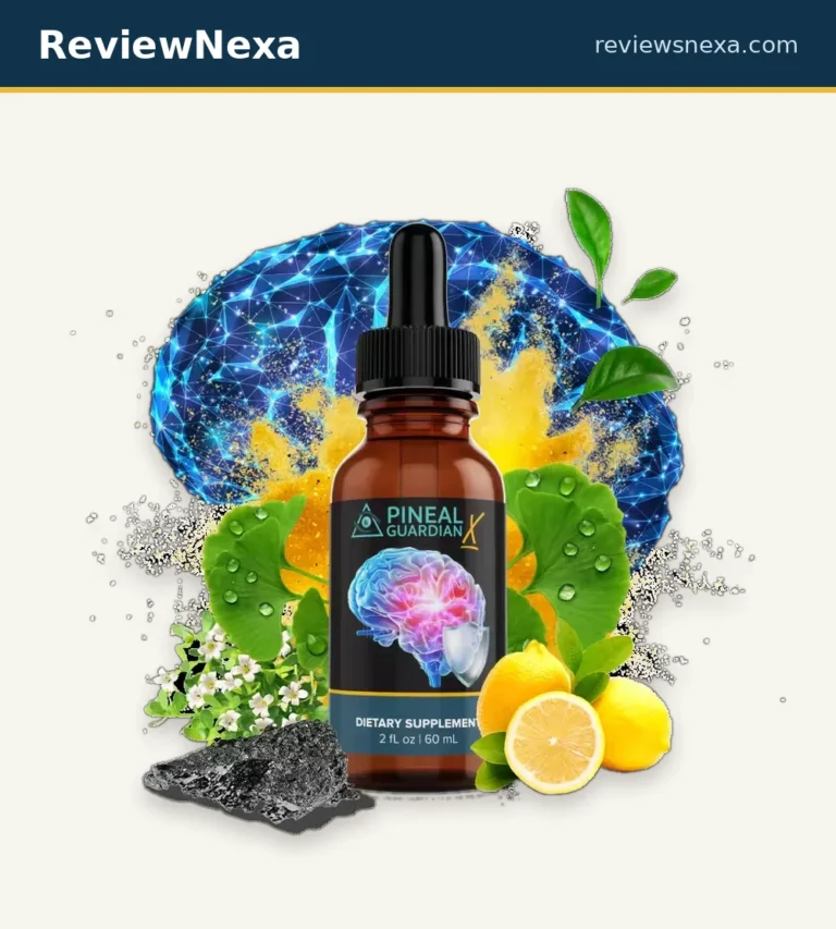 Pineal Guardian X — official product photo of the amber dropper bottles