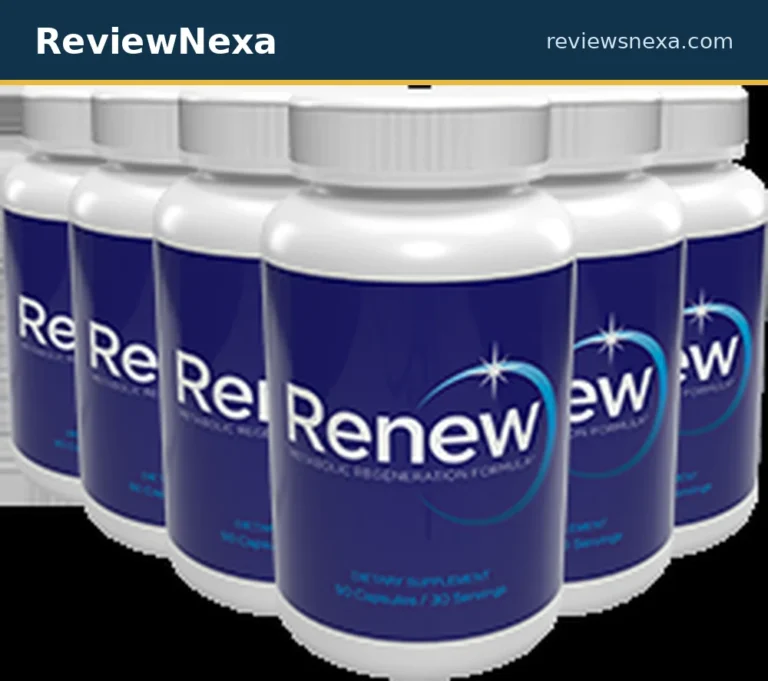 Renew Metabolic Regeneration Formula — official product photo with ReviewNexa branding