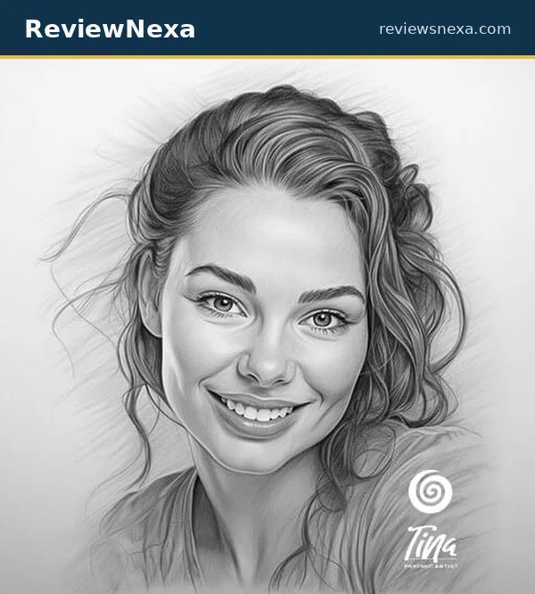 Tina Aldea Soulmate Sketch — vendor sample artwork of a soulmate portrait
