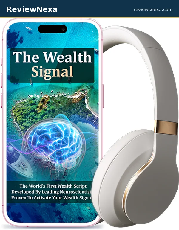 The Wealth Signal program artwork showing the audio track and included bonus guides