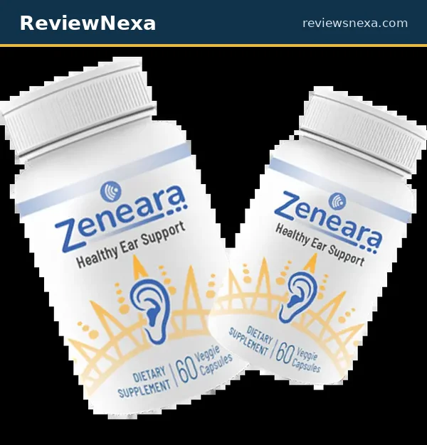 Zeneara capsule bottles — official product photo of the 60 veggie-capsule formula
